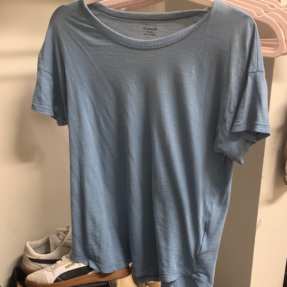 Madewell Light Blue Short Sleeve Tee
